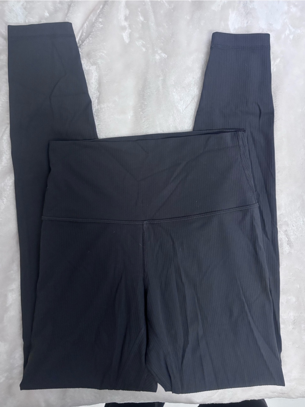 lululemon athletica High-Rise Ribbed dark grey Leggings